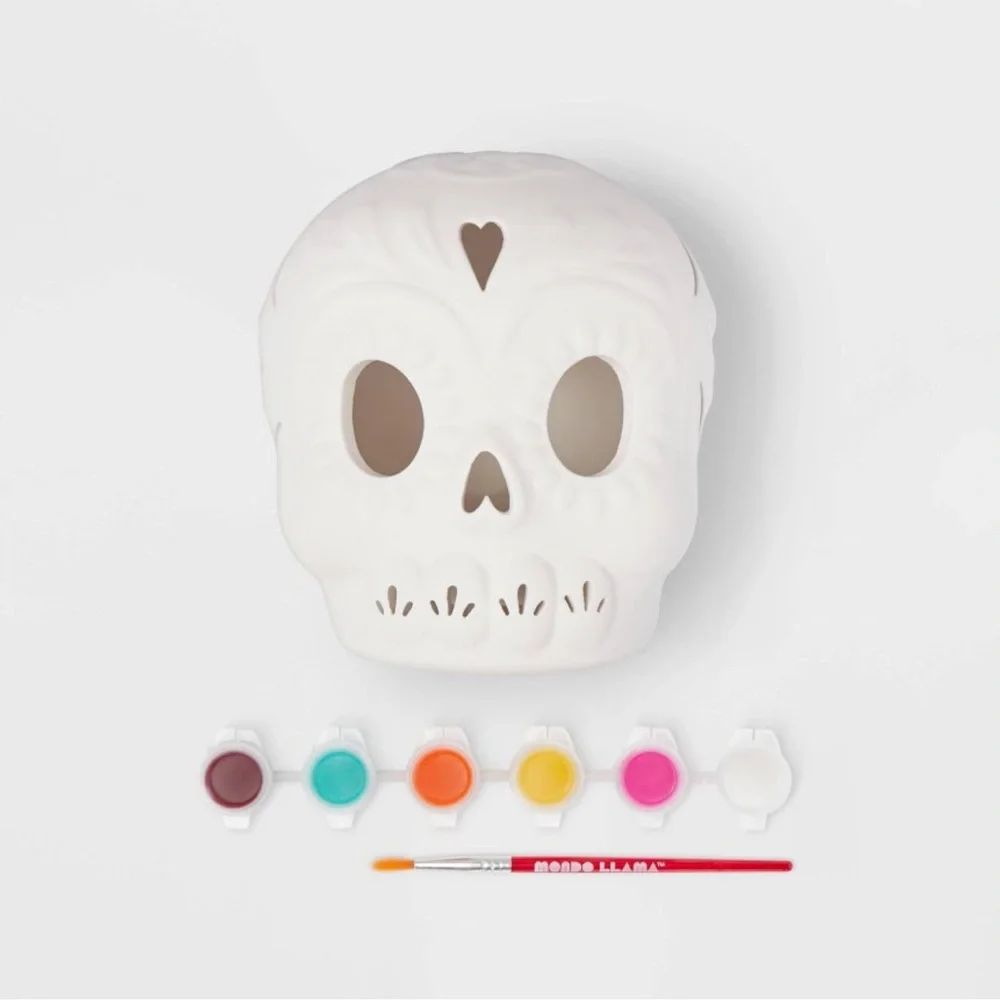 Target Mondo Llama x Luis Pinto light up paint yourself ceramic calavera skull